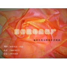 嘉善盛峰丝织厂-供应 雪纱面料 （毛边 光边）